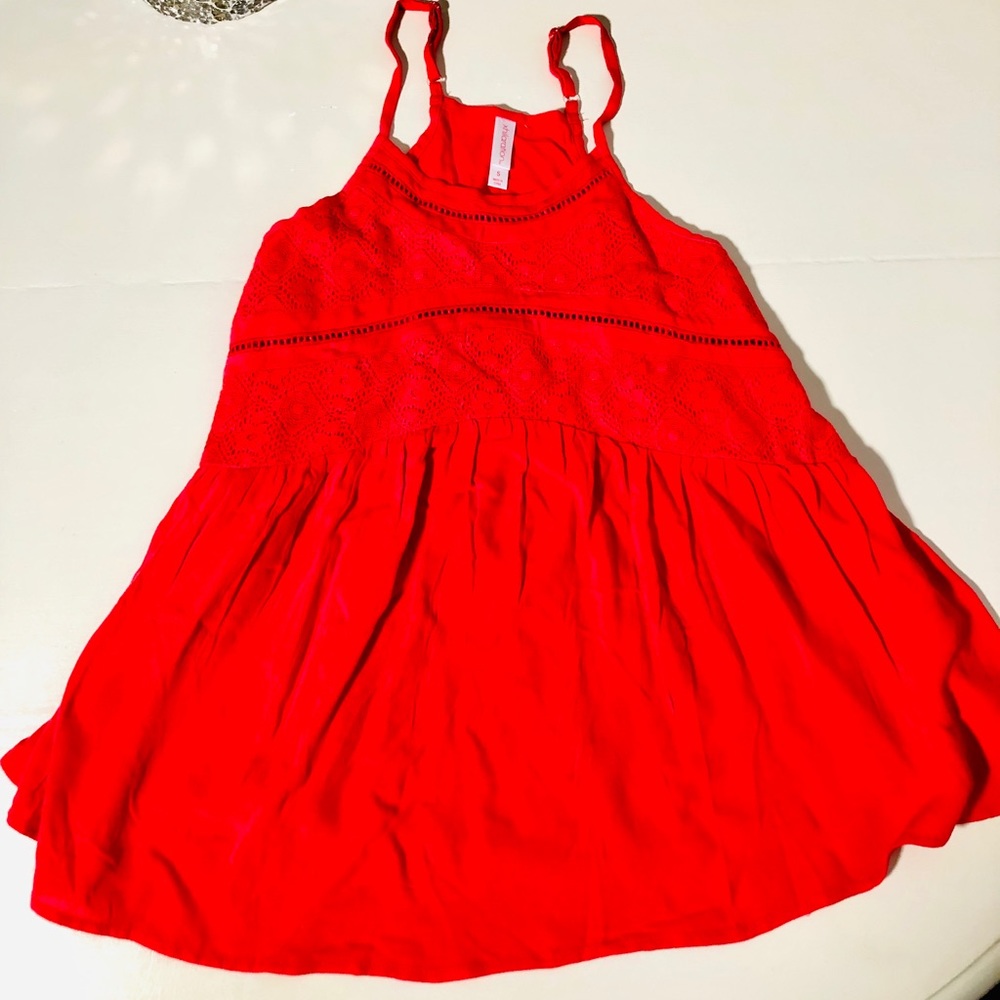 Coral Spaghetti Strap Blouse